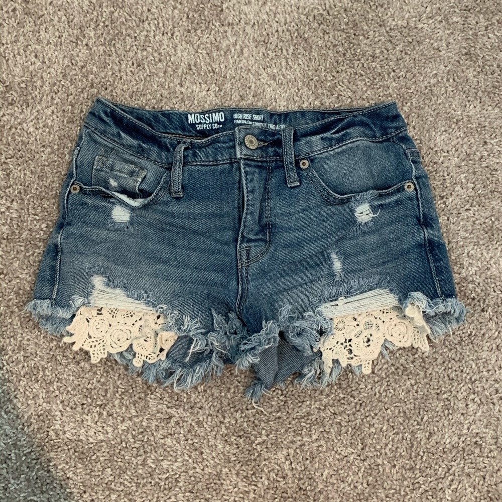Denim shorts